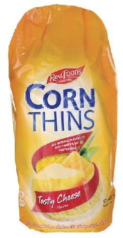 REAL FOODS CORN THINS TASTY CHEESE