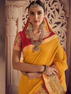 Weaving And Chanderi Silk Fancy Sarees