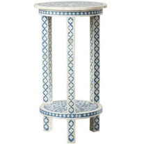 Inlay Round Bedside Table