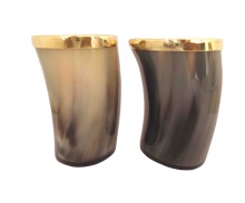 Viking drinking horn Mug cups, Style : Modern