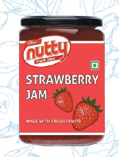 Nutty Strawberry Jam, Color : Red