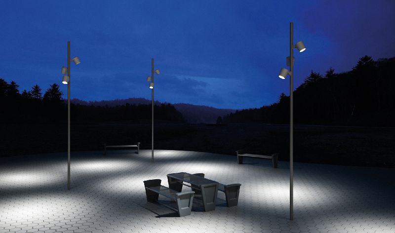 Monospot pole luminaire