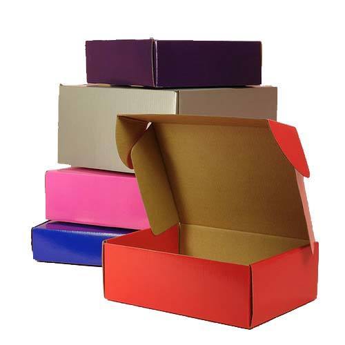Paper Plain Coloured Carton Box, Size : 12x12x6inch