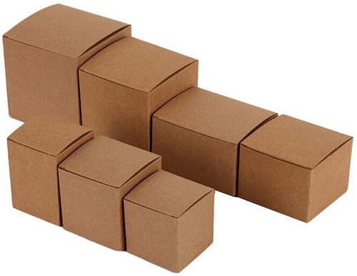 Rectangular Kraft Paper corrugated carton box, for Food Packaging, Pattern : Plain