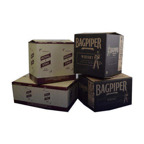 Duplex Corrugated Box, for Packaging, Color : Black