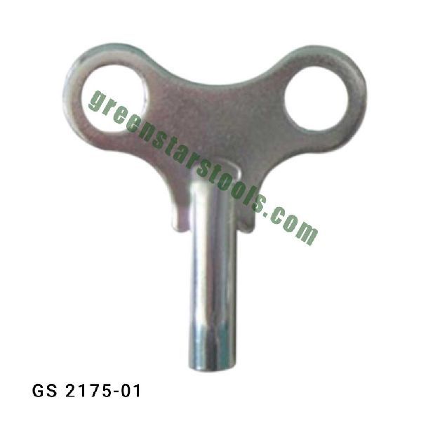 NICKELLED BUTTERFLY CLOCK KEY WINDER