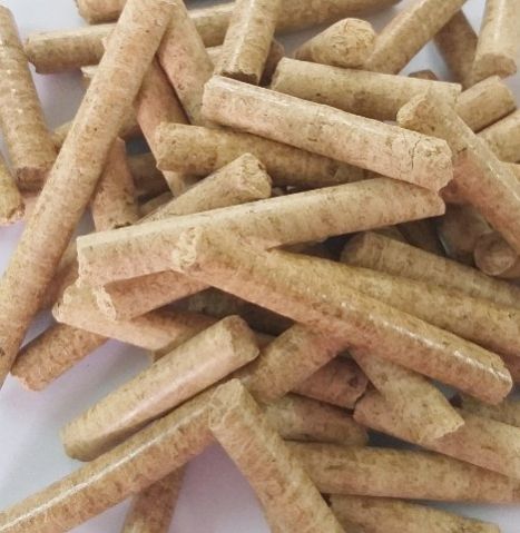 Rice Husk Pellet, Packaging Type : Brown, Yellow, Length : 60mm