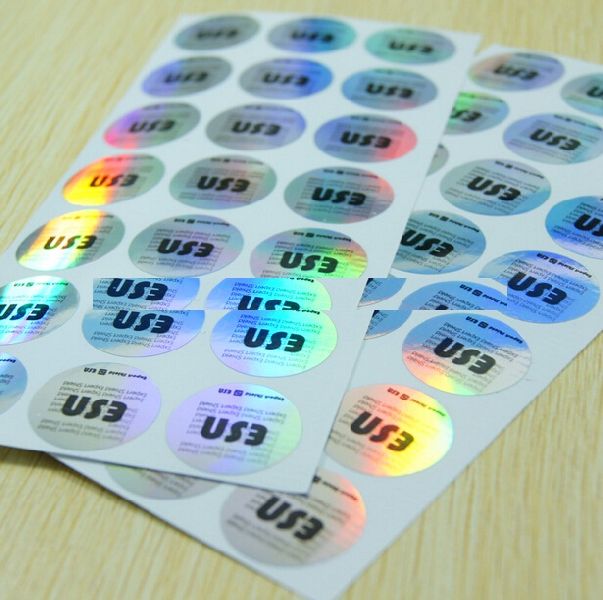 Hologram stickers, Size : Customized Size