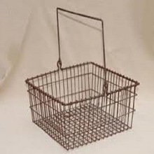 RECTANGULAR IRON WIRE EGG BASKET, for HOME/HOTEL, Color : Customized