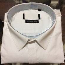 Solid Color Man White Business Shirt, Size : S-M-L-XL-XXL.etc