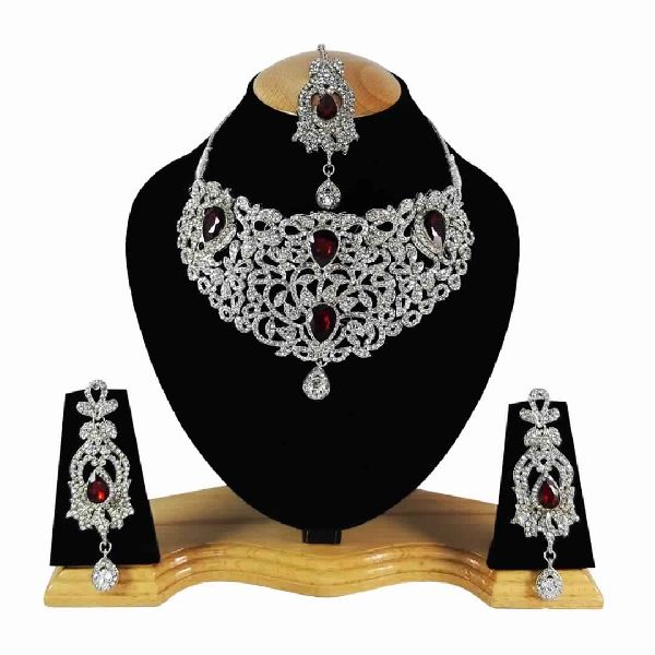 Handmade Silver Plated Jewelry Necklace set