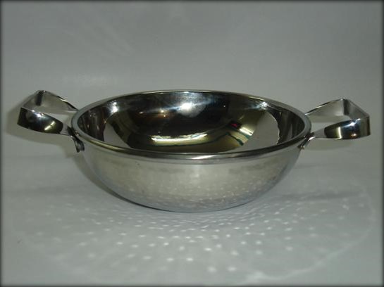 Stainless Steel Double Wall Karahi, Feature : Durable, Endurance Food Safe
