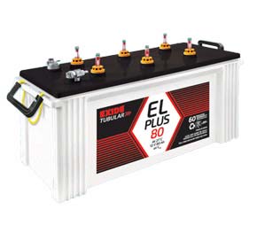 Exide Flooded 6EL Plus Range Batteries, for Industrial Use, Load Capacity : 250W