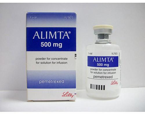Alimta 500mg Injection, Packaging Type : Glass Bottle