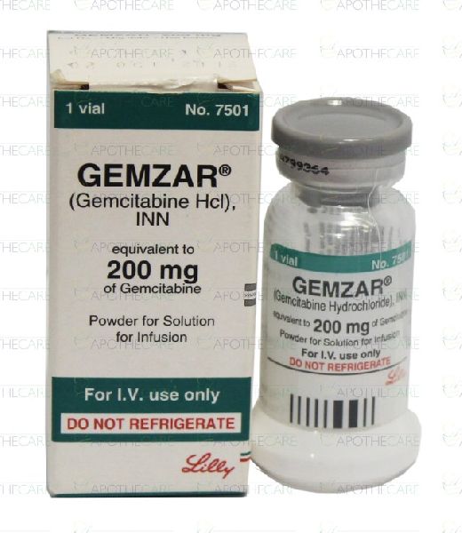 Gemzar 200ml Injection, Packaging Type : Glass Bottle