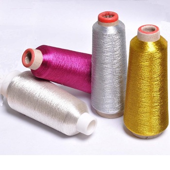 Polyester / Metallic imitation zari, Color : Variety of Colour avaiable.