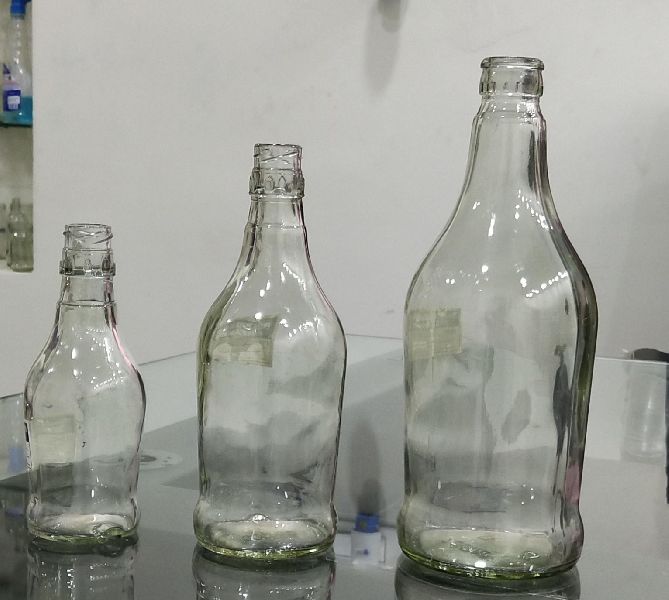 Round Glass Liquor Bottles, for Wine, Juice, Feature : Fine Finishing, Good Quality, Perfect Shape