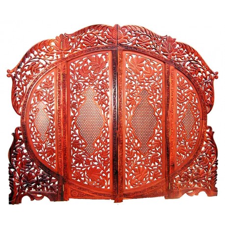 Carved Sheesham wood partition