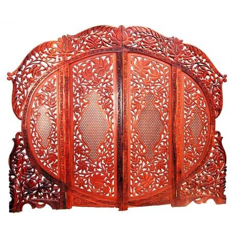 Carved Sheesham wood partition