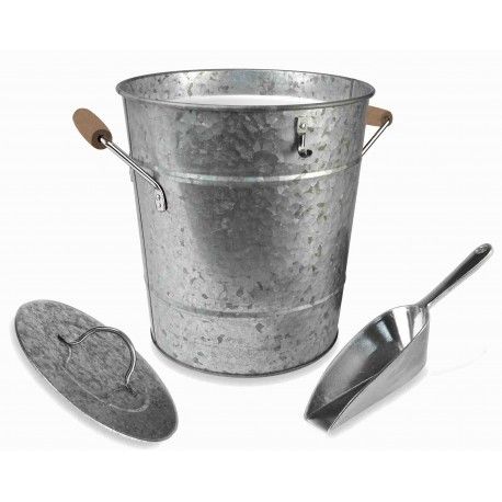 Galvanized Metal Ice Bucket