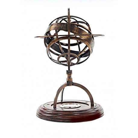 Solid Brass Armillary Sphere