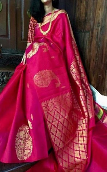 Printed Georgette Traditional Saree, Technics : Woven