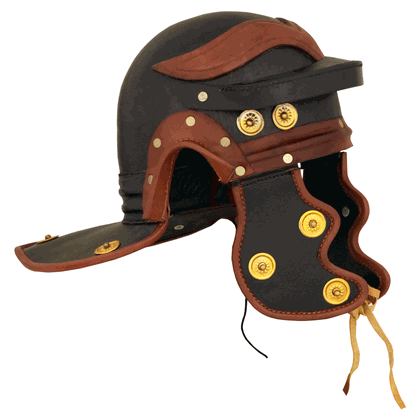 Leather Roman Trooper Helmet