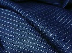 Polyester Viscose Striped Suiting Fabric, Width : 58/60
