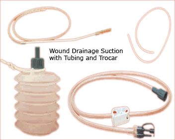 Wound Drainage Suction Wtih Tubing and Trocar