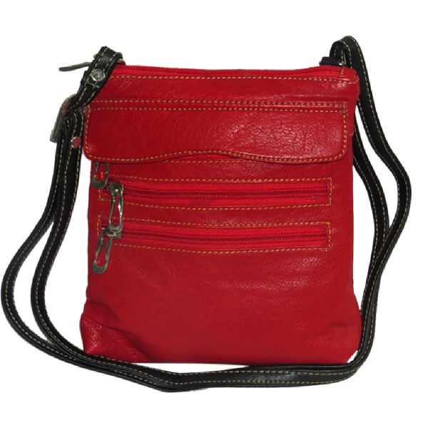 Naz Genuine Leather Ladies Sling Bag, Color : Black