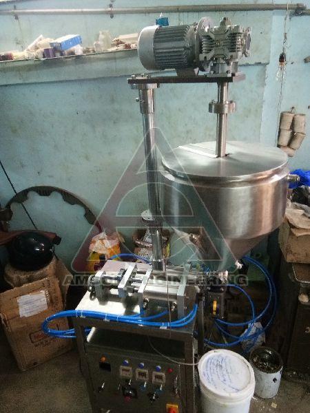 Electric 100-500kg Grease Pouch Filling Machine, Voltage : 110V