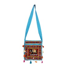 New fashion look hippie style shoulder bag with elephant figuirine