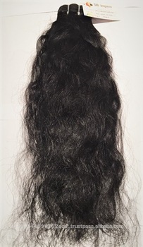 Wavy remy hair, Length : 18 INCHES