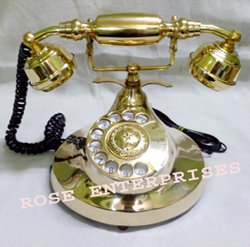 Victorian Style Brass Telephone