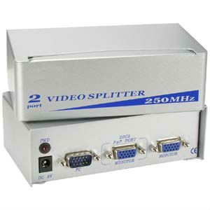 vga splitter with adapter