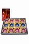 Diwali Clay Diya Pack Of 12pcs with Diwali Card