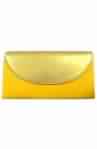 STUNNING YELLOW HALF FLAP CLUTCH