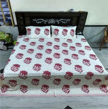 Cotton Hand Block Bed Sheet