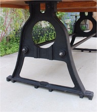 Industrial Cast Iron Dining Table