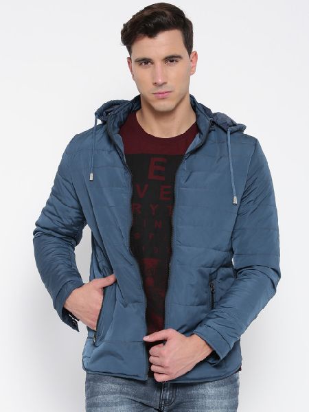 QUILTED JACKET WITH DETACHABLE HOOD