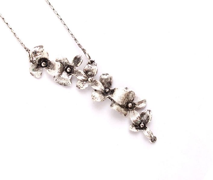 Floral Silver Pendant