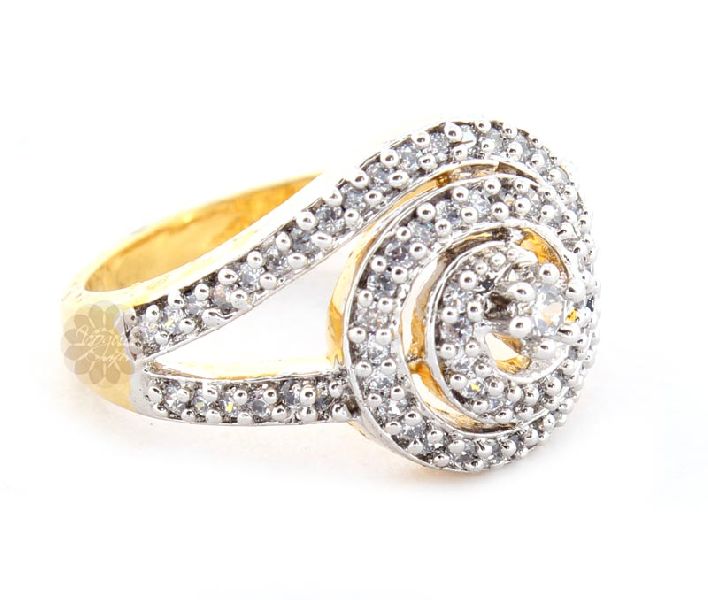 Gold Plated Stoned Ring