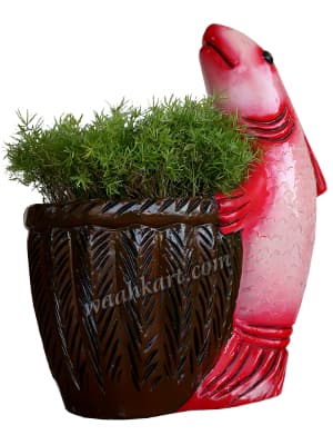 Pink Fish Holding Bucket- Planter