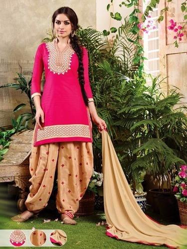 Embroidered Designer Cotton Dress Material