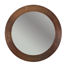 Round Copper Mirror