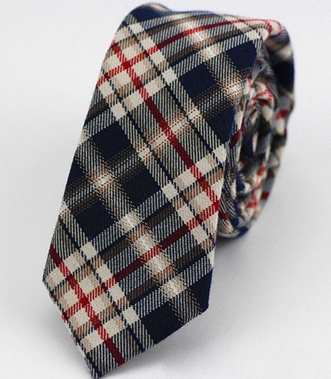 POLYESTER WOOL SLIM NARROW TIES