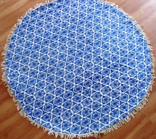 100% Cotton Microfiber Round Beach Towel, for Airplane, Gift, Home, Hotel, Kitchen, Sports, Style : Plain