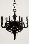 ALUMINIUM 6 LIGHT CHANDELIER