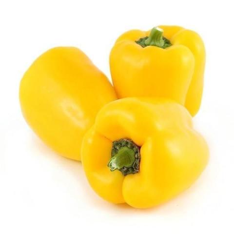 Oval Fresh Yellow Capsicum, for Cooking, Style : Natural