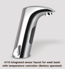 Integrated sensor faucet